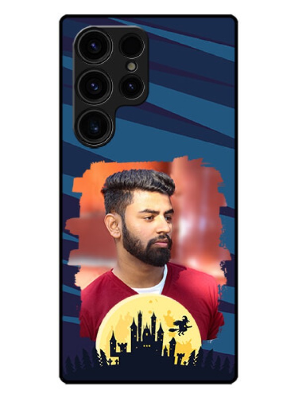 Custom Galaxy S23 Ultra 5G Custom Metal Phone CaseHalloween Witch Design