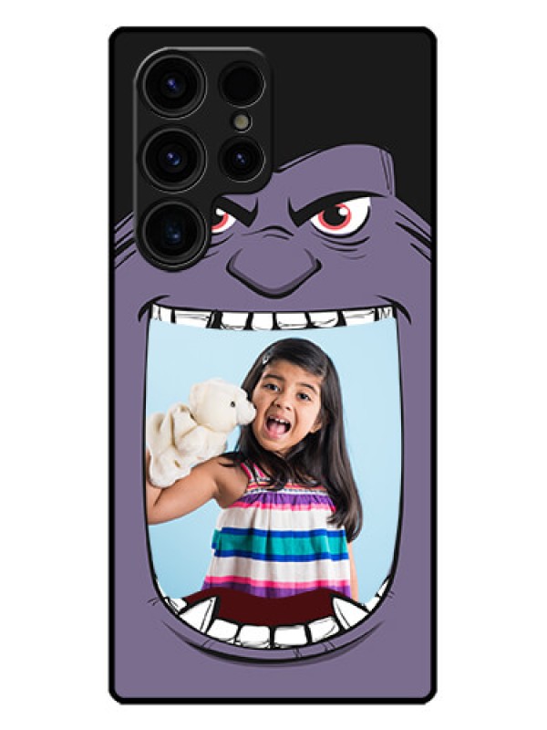 Custom Galaxy S23 Ultra 5G Custom Metal Phone CaseAngry Monster Design