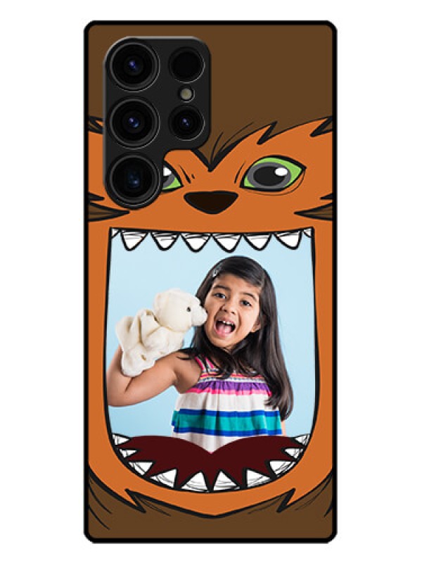 Custom Galaxy S23 Ultra 5G Custom Metal Phone CaseOwl Monster Back Case Design
