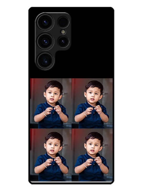 Custom Galaxy S23 Ultra 5G Custom Metal Phone Case4 Image Holder Design