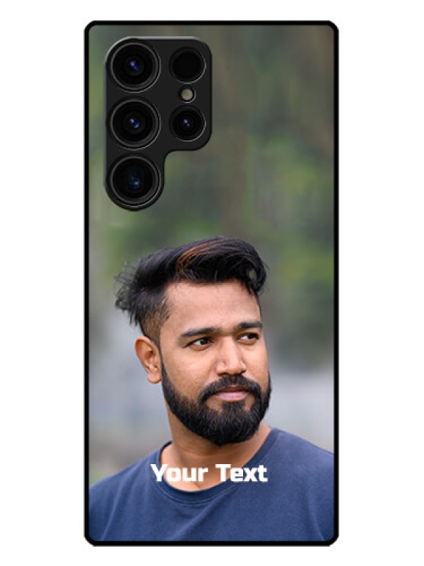 Custom Galaxy S23 Ultra 5G Custom Metal Phone CasePhoto With Text Design