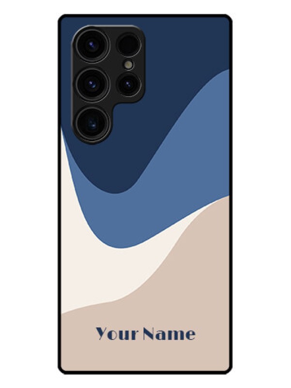 Custom Galaxy S23 Ultra 5G Custom Metal Phone CaseAbstract Drip Art Design