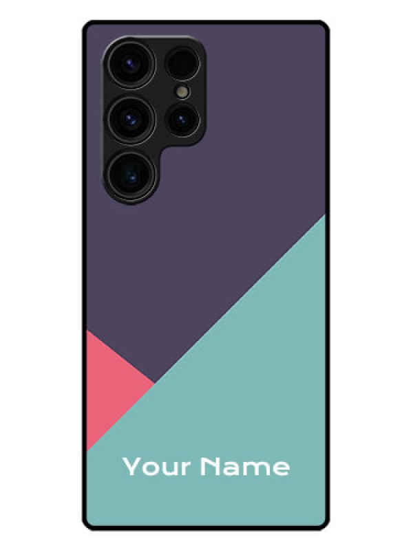 Custom Galaxy S23 Ultra 5G Custom Metal Phone CaseTri Color Abstract Design