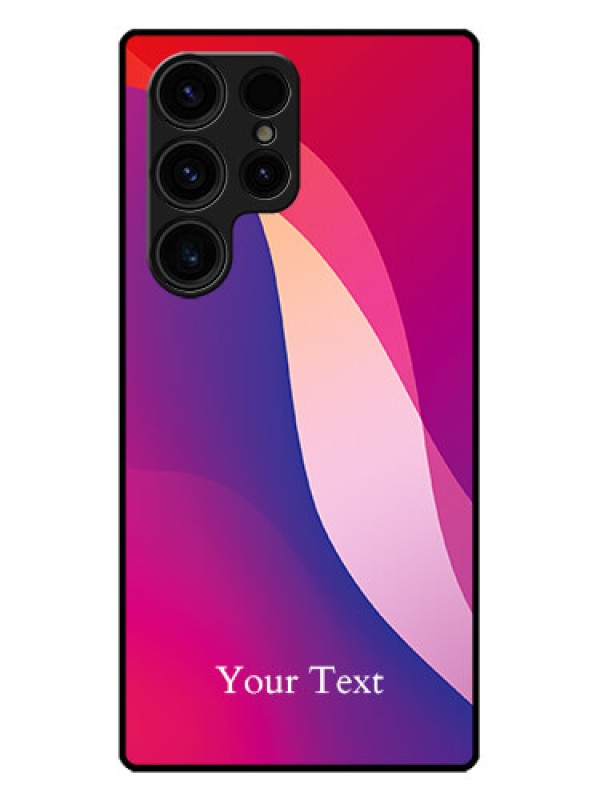 Custom Galaxy S23 Ultra 5G Custom Metal Phone CaseDigital Abstract Overlap Design