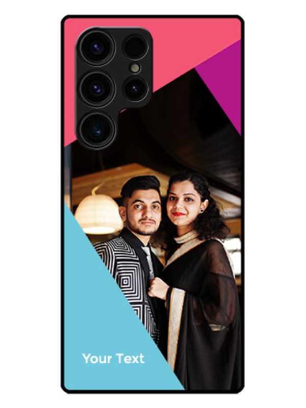 Custom Galaxy S23 Ultra 5G Custom Metal Phone CaseStacked Triple Colour Design