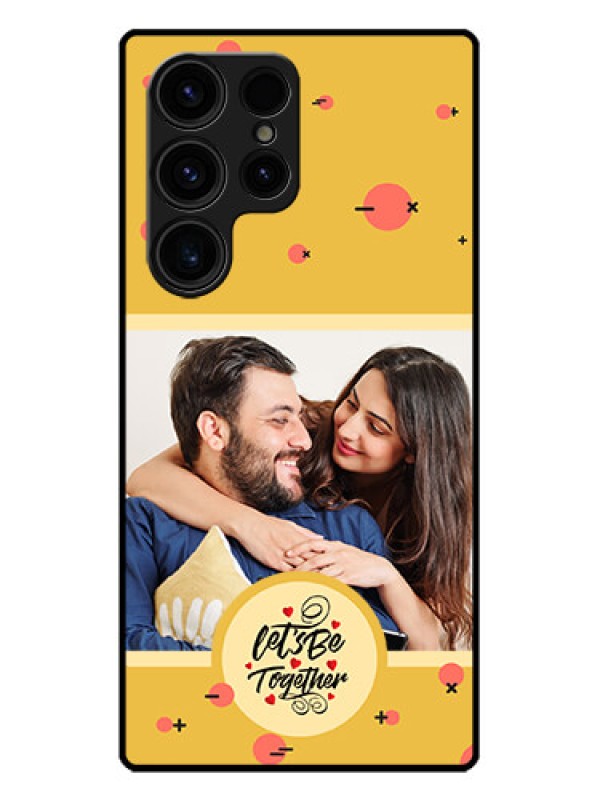 Custom Galaxy S23 Ultra 5G Custom Metal Phone CaseLets Be Together Design