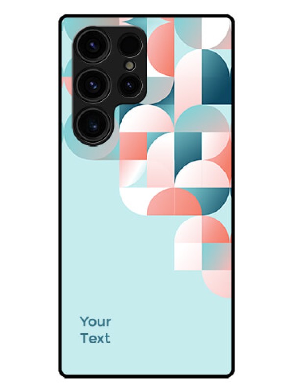 Custom Galaxy S23 Ultra 5G Custom Metal Phone CaseStylish Semi - Circle Pattern Design