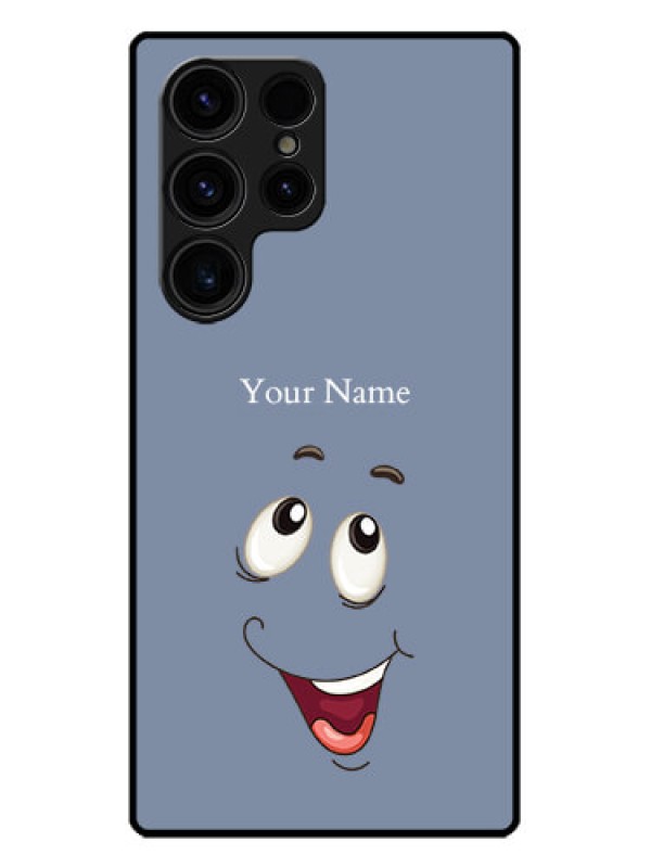 Custom Galaxy S23 Ultra 5G Custom Metal Phone CaseLaughing Cartoon Face Design