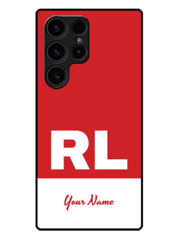 Custom Galaxy S23 Ultra 5G Custom Metal Phone CaseDual Tone Custom Text Design
