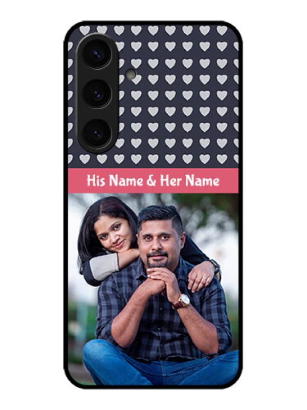 Custom Galaxy S24 5G Custom Metal Phone CaseLove Symbols Design