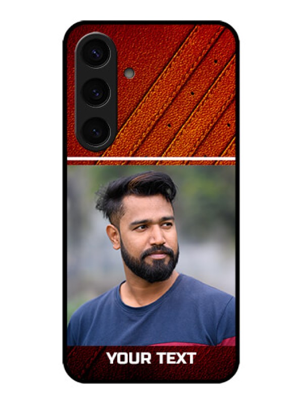 Custom Galaxy S24 5G Custom Metal Phone CaseLeather Phone Case Design