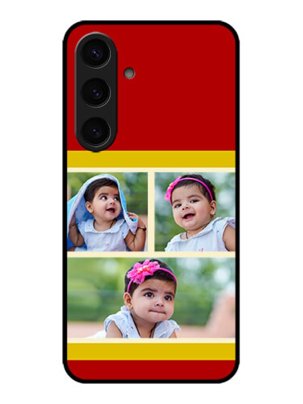 Custom Galaxy S24 5G Custom Metal Phone CaseMultiple Pic Upload Design