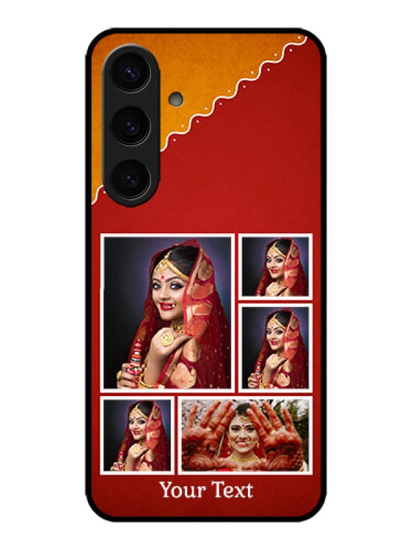 Custom Galaxy S24 5G Custom Metal Phone CaseWedding Pic Upload Design