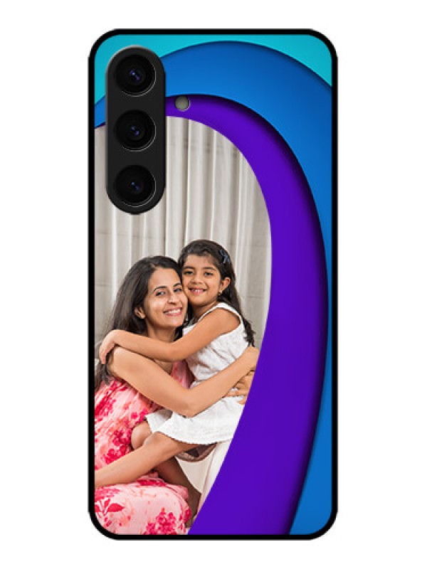 Custom Galaxy S24 5G Custom Metal Phone CaseSimple Pattern Design