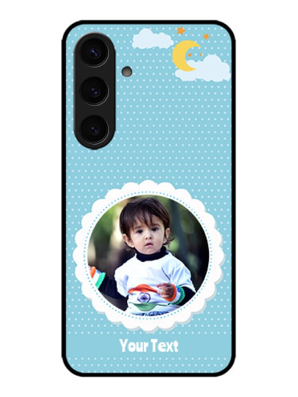 Custom Galaxy S24 5G Custom Metal Phone CaseViolet Pattern Design