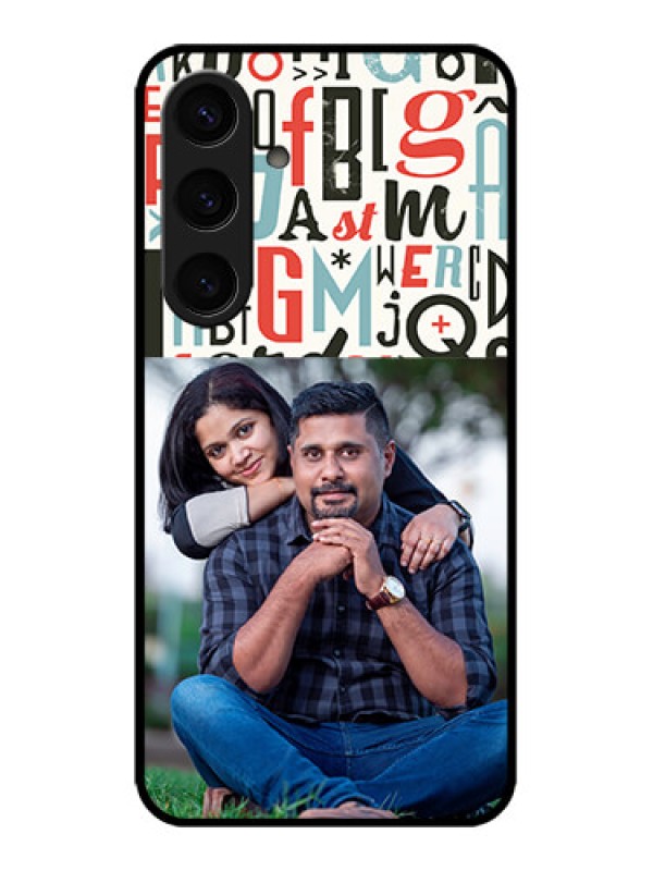 Custom Galaxy S24 5G Custom Metal Phone CaseAlphabet Design