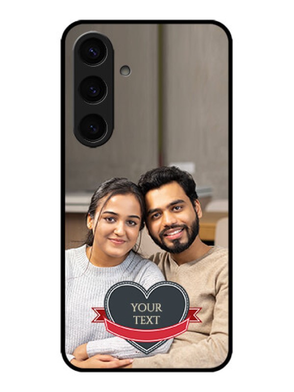 Custom Galaxy S24 5G Custom Metal Phone CaseJust Married Couple Design