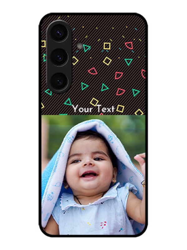 Custom Galaxy S24 5G Custom Metal Phone CaseWith Confetti Birthday Design