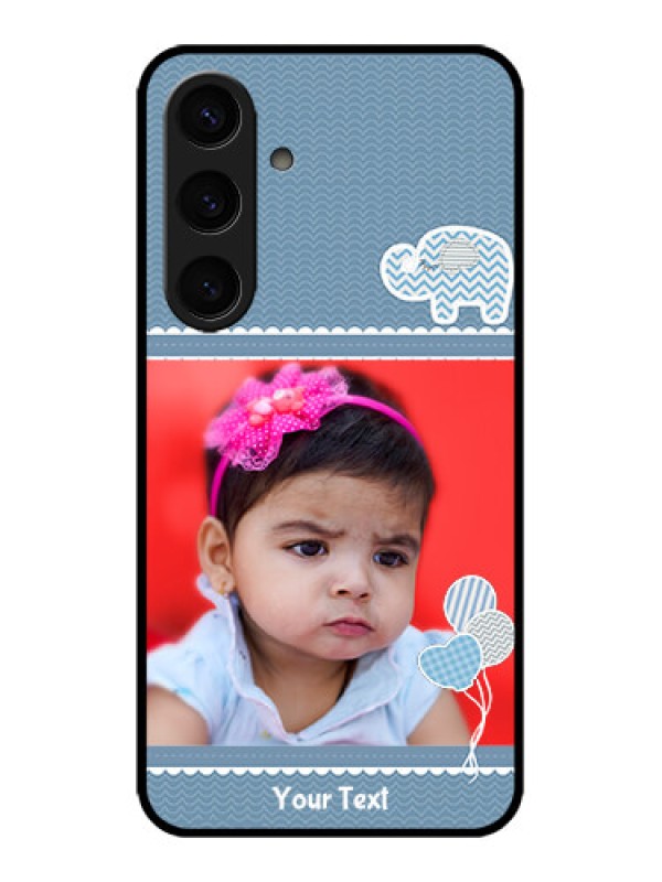 Custom Galaxy S24 5G Custom Metal Phone CaseWith Kids Pattern Design