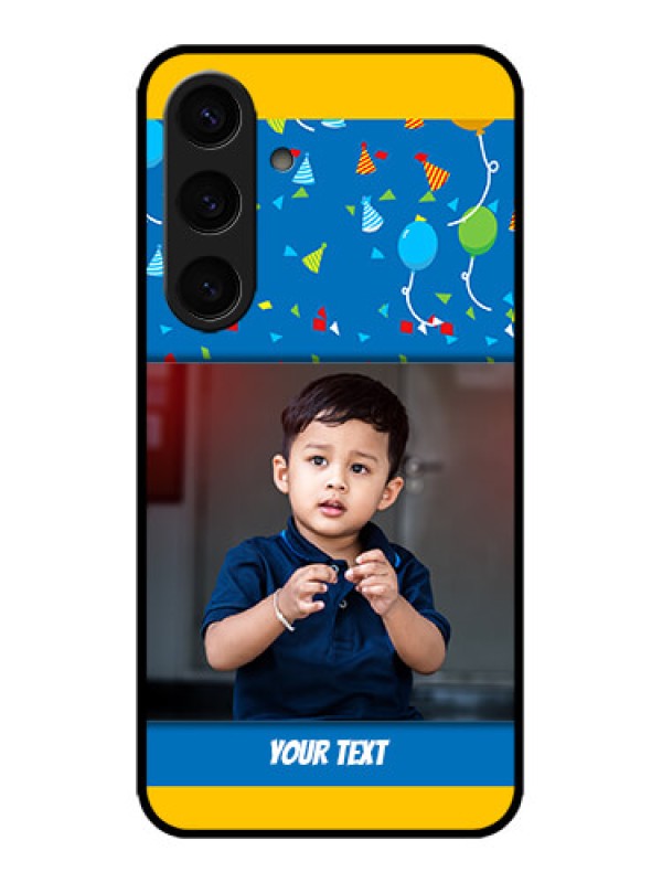 Custom Galaxy S24 5G Custom Metal Phone CaseBirthday Wishes Design