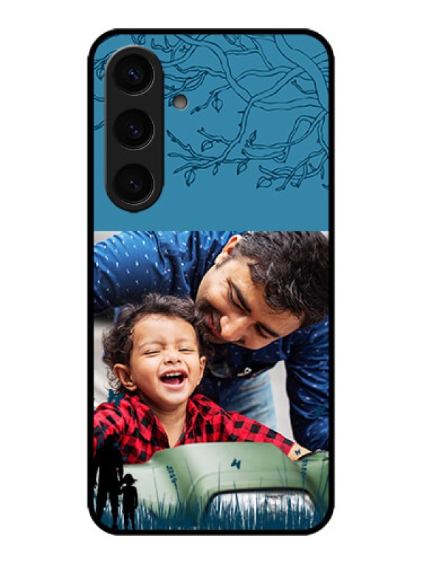 Custom Galaxy S24 5G Custom Metal Phone CaseBest Dad Design