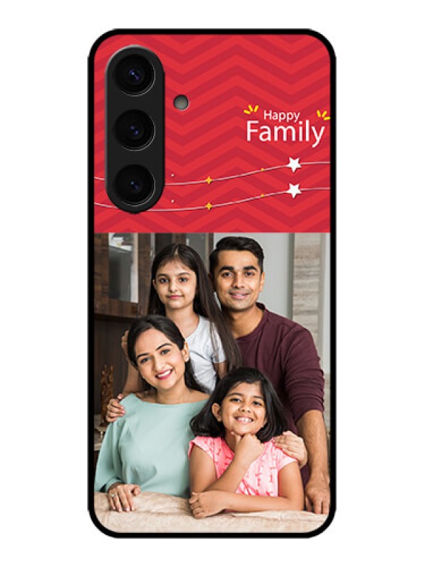 Custom Galaxy S24 5G Custom Metal Phone CaseHappy Family Design