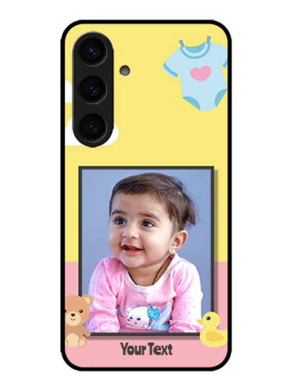 Custom Galaxy S24 5G Custom Metal Phone CaseKids 2 Color Design