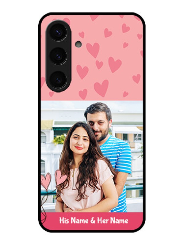 Custom Galaxy S24 5G Custom Metal Phone CaseLove Design Peach Color