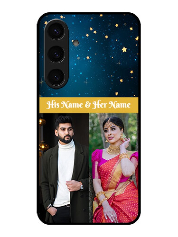 Custom Galaxy S24 5G Custom Metal Phone CaseGalaxy Stars Backdrop Design