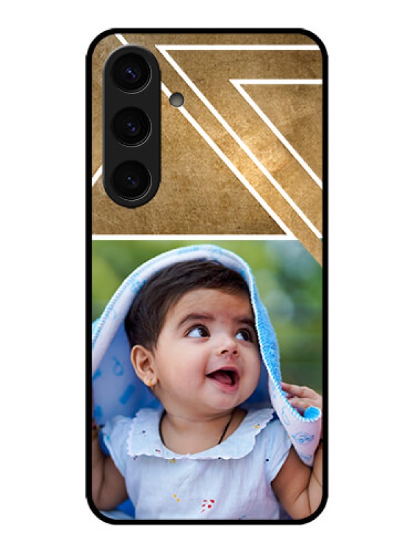 Custom Galaxy S24 5G Custom Metal Phone CaseGradient Abstract Texture Design