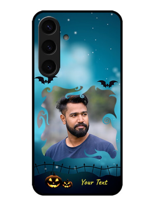 Custom Galaxy S24 5G Custom Metal Phone CaseHalloween Frame Design