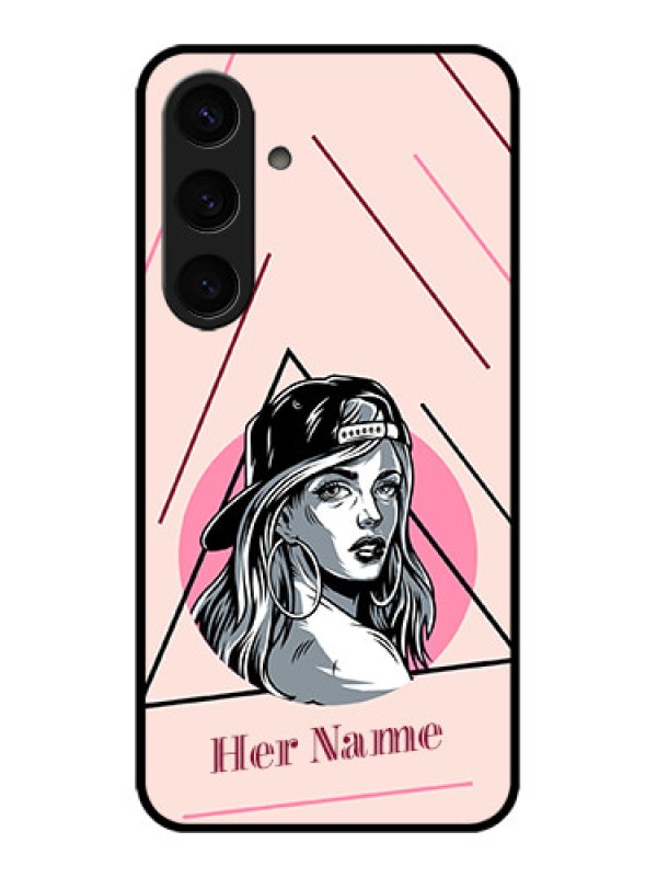 Custom Galaxy S24 5G Custom Metal Phone CaseRockstar Girl Design