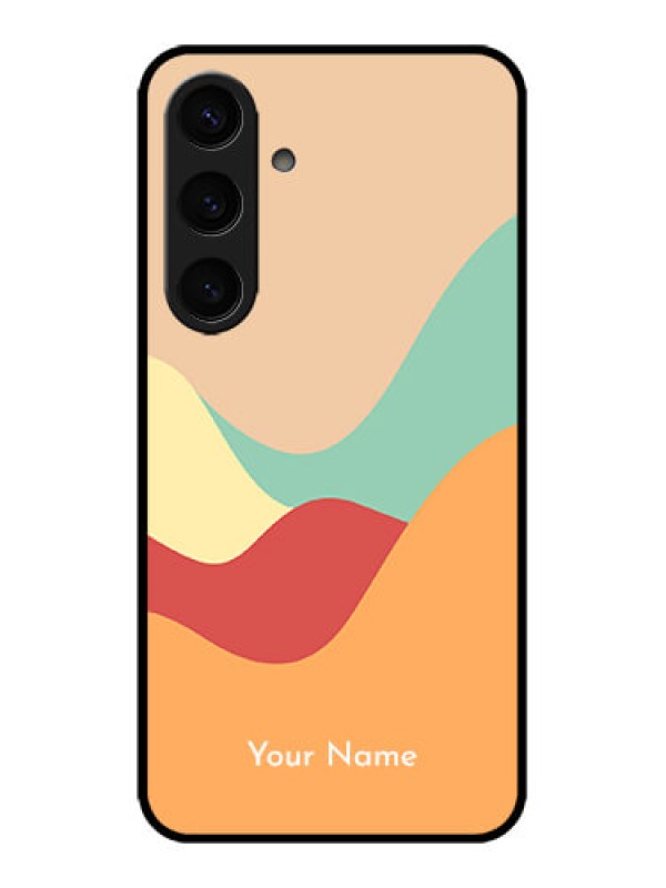 Custom Galaxy S24 5G Custom Metal Phone CaseOcean Waves Multi - Colour Design