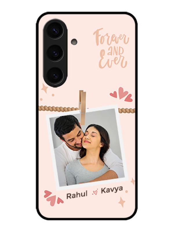 Custom Galaxy S24 5G Custom Metal Phone CaseForever And Ever Love Design