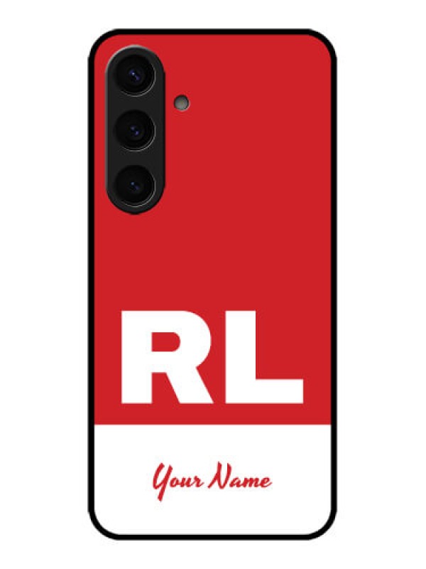 Custom Galaxy S24 5G Custom Metal Phone CaseDual Tone Custom Text Design