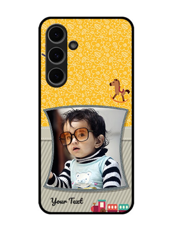 Custom Samsung Galaxy S24 Fe 5G Custom Metal Phone Case - Baby Picture Upload Design