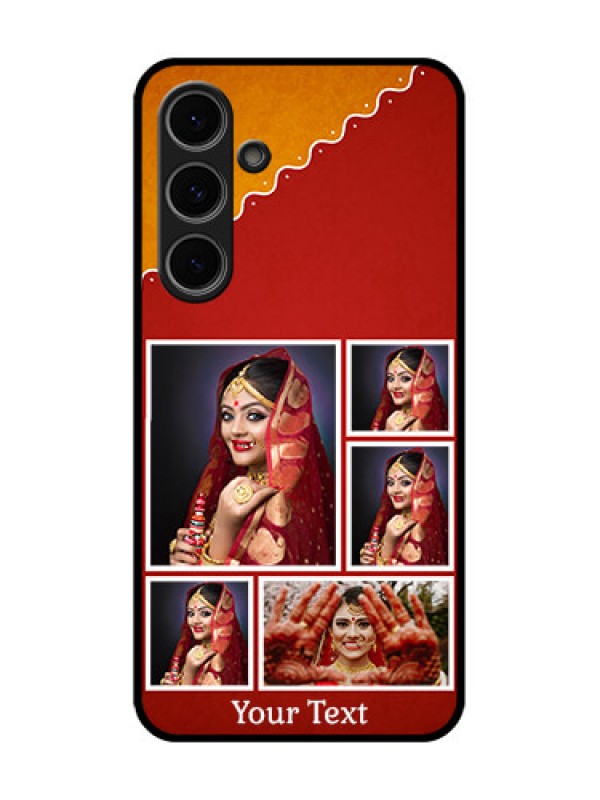Custom Samsung Galaxy S24 Fe 5G Custom Metal Phone Case - Wedding Pic Upload Design