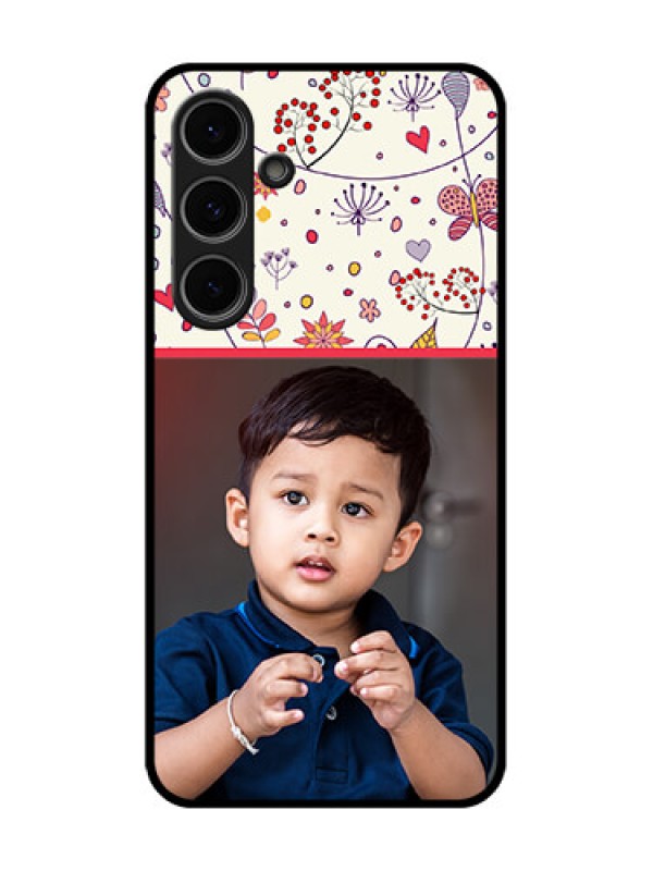 Custom Samsung Galaxy S24 Fe 5G Custom Metal Phone Case - Premium Floral Design
