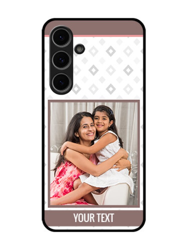 Custom Samsung Galaxy S24 Fe 5G Custom Metal Phone Case - Simple Diamond Design