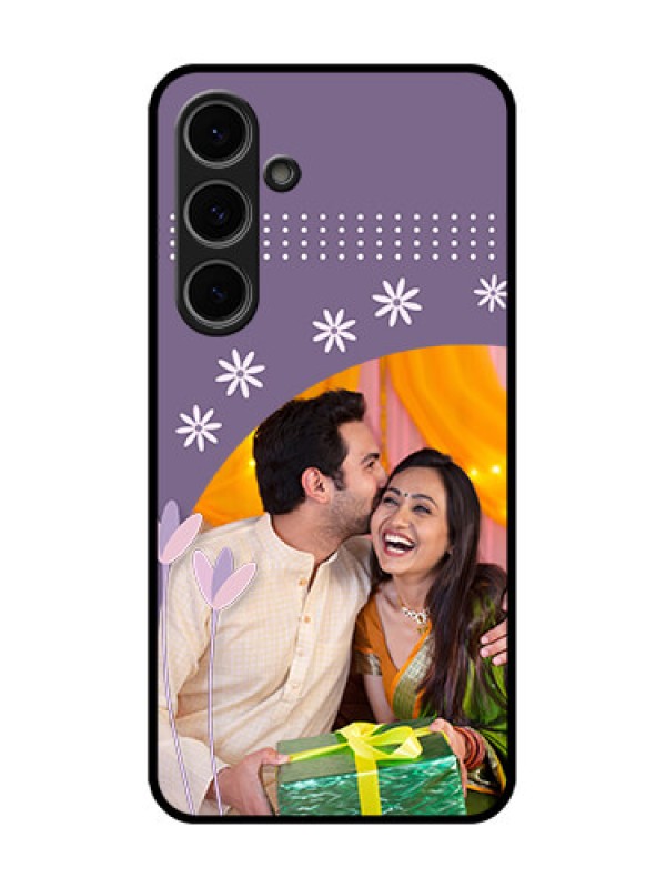 Custom Samsung Galaxy S24 Fe 5G Custom Metal Phone Case - Lavender Flowers Design