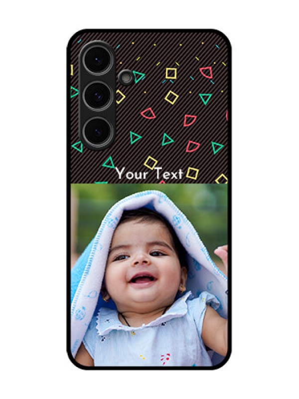 Custom Samsung Galaxy S24 Fe 5G Custom Metal Phone Case - With Confetti Birthday Design