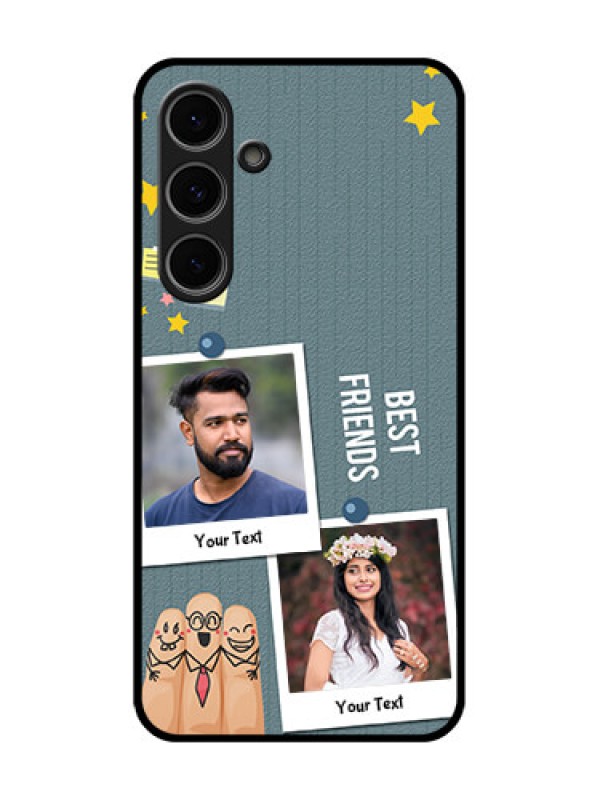 Custom Samsung Galaxy S24 Fe 5G Custom Metal Phone Case - Sticky Frames And Friendship Design