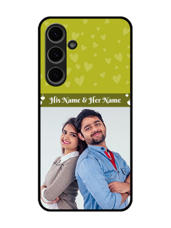 Custom Samsung Galaxy S24 Fe 5G Custom Metal Phone Case - You and Me Heart Design