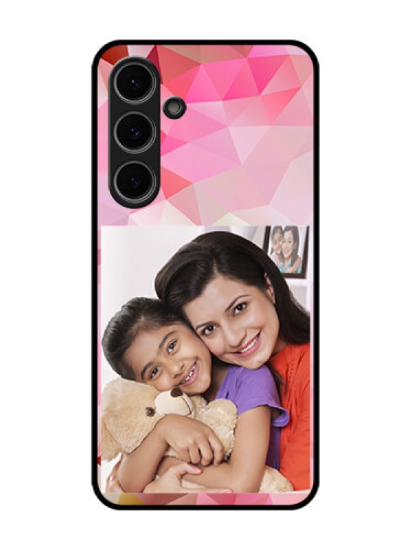 Custom Samsung Galaxy S24 Fe 5G Custom Metal Phone Case - Abstract Triangle Design