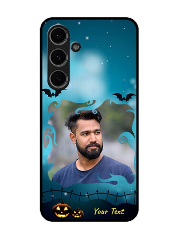 Custom Samsung Galaxy S24 Fe 5G Custom Metal Phone Case - Halloween Frame Design