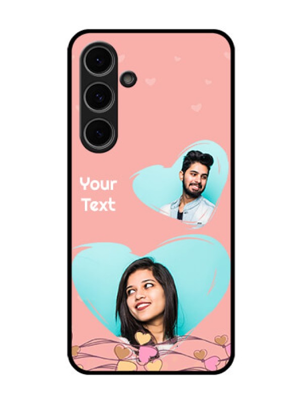 Custom Samsung Galaxy S24 Fe 5G Custom Metal Phone Case - Love Doodle Design