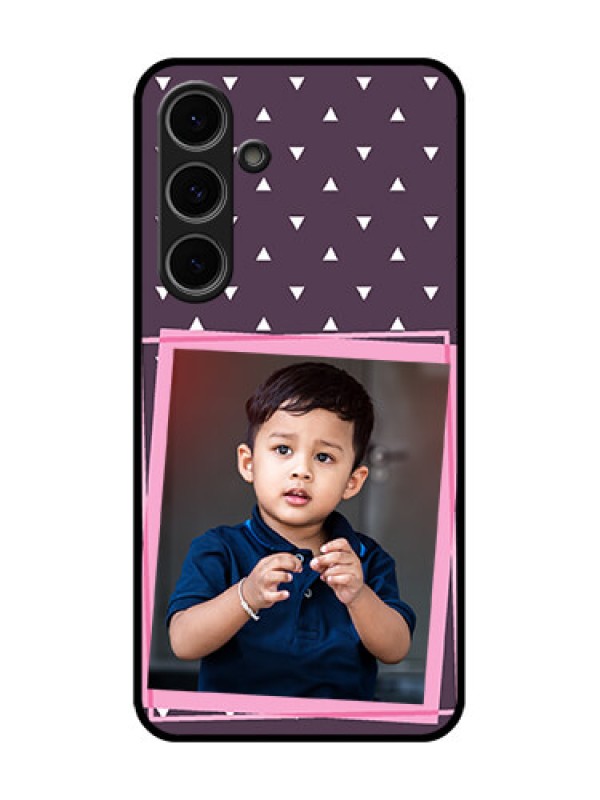 Custom Samsung Galaxy S24 Fe 5G Custom Metal Phone Case - Triangle Pattern Dotted Design