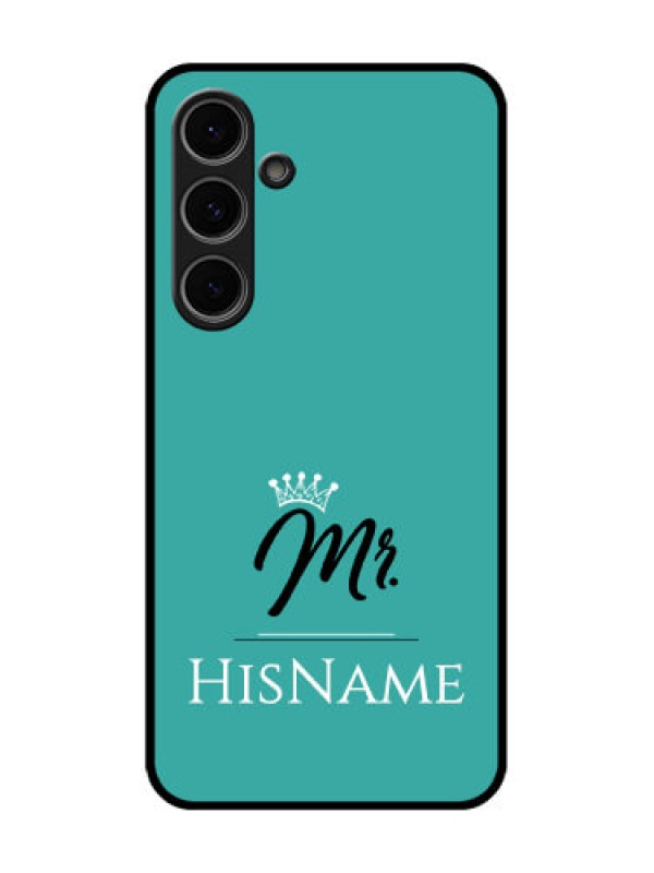 Custom Samsung Galaxy S24 Fe 5G Custom Metal Phone Case - Mr With Name Design