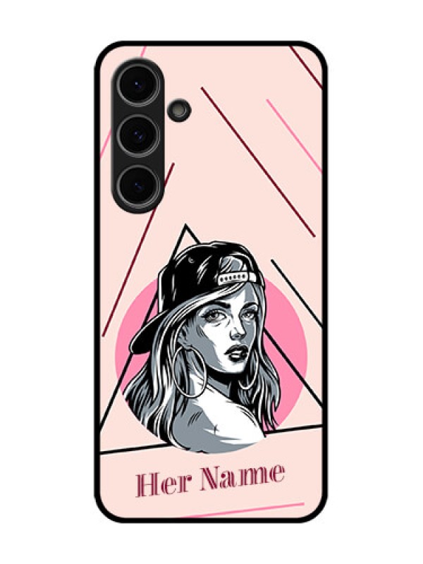 Custom Samsung Galaxy S24 Fe 5G Custom Metal Phone Case - Rockstar Girl Design