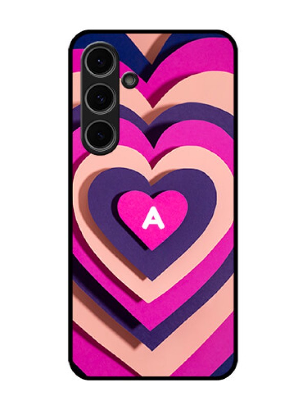 Custom Samsung Galaxy S24 Fe 5G Custom Metal Phone Case - Cute Heart Pattern Design